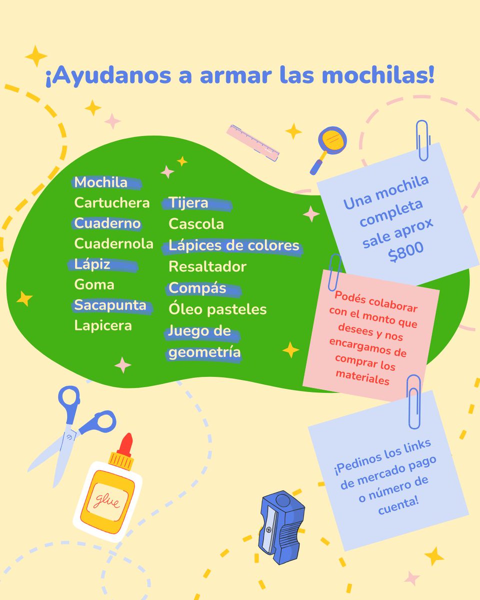 BrazoSolidario's tweet photo. ✨ Bienvenido 2026 y, de la mano, una nueva campaña de #MochilaSolidaria 🎒
Queremos completar 250 mochilas y necesitamos tu ayuda.
Podés sumarte donando útiles, armando una mochila o colaborando económicamente.
📩 Escribinos y coordinamos 💙💚 https://t.co/kS3TsEsiO6