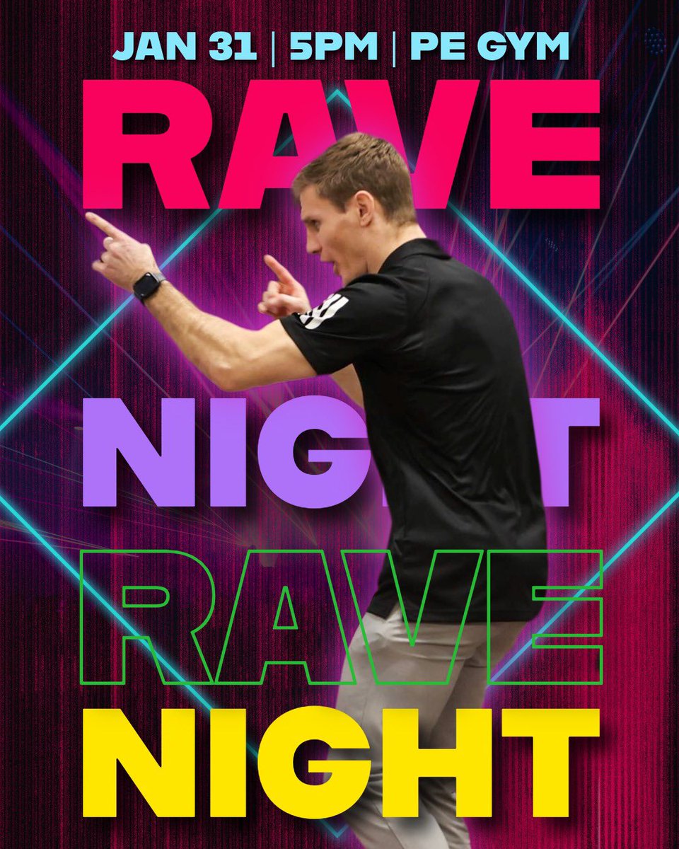 ⚡️RAVE NIGHT IS HERE ⚡️

Crank up the noise and get ready to party! The biggest party on the mat returns to the PE Gym tonight at 5pm.

Get loud. Get proud. And #LetsRave

📸: <a href="/muellermorgan17/">Morgan Mueller</a>