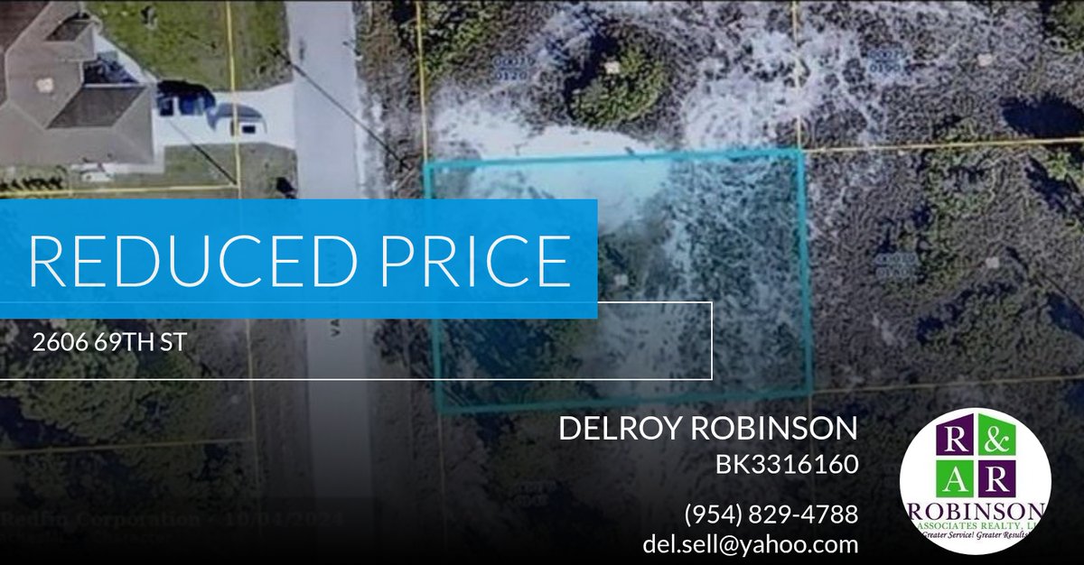 CityReachCS's tweet photo. 📍 Reduced Price 📍 This recently reduced home at 2606 69th St in Lehigh Acres won't last long, so, don't wait to set up a showing! Reach out here or at (954) 829-4788 for more information!

Delroy Robinson https://t.co/qfPC901Nqj https://t.co/cMZorAKwbE