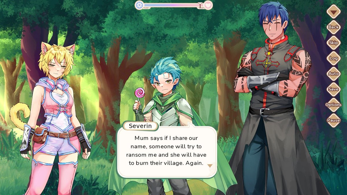 azureXtwilight's tweet image. Doesn't know what to do on this weekend? Well, you can go play our #SWAKJam #otome entry!

Play as Mika, steal a dragon egg, escort your client safely without getting caught by his parents, and maybe smooch your healer!  #gamedev #indiegame #visualnovel