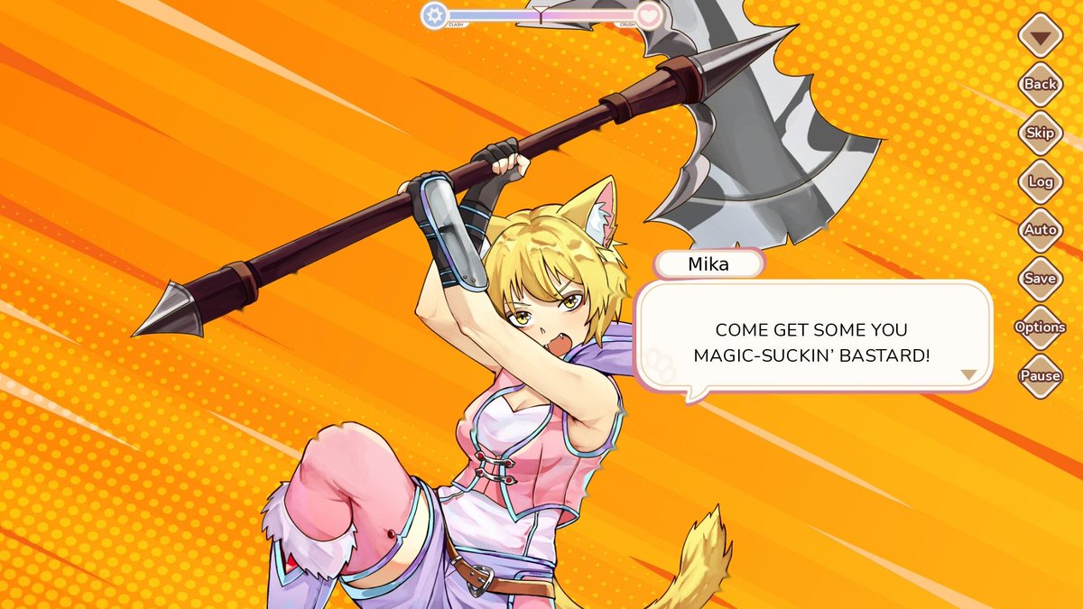 azureXtwilight's tweet image. Doesn't know what to do on this weekend? Well, you can go play our #SWAKJam #otome entry!

Play as Mika, steal a dragon egg, escort your client safely without getting caught by his parents, and maybe smooch your healer!  #gamedev #indiegame #visualnovel