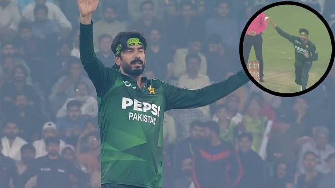 iJasbirKarhana's tweet photo. 🚨 BIG BREAKING 🚨  

Cricket Australia set to lodge official complaint with ICC demanding Usman Tariq banned from international cricket for chucking!  

Cameron's gesture says it all 😤  

Will ICC finally act before the World Cup? 

#PAKvAUS #UsmanTariq #Chucking https://t.co/HchAKuRdxY