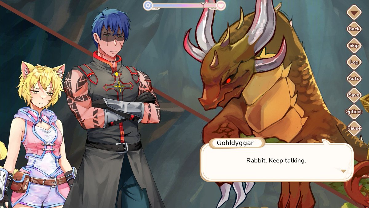 azureXtwilight's tweet image. Doesn't know what to do on this weekend? Well, you can go play our #SWAKJam #otome entry!

Play as Mika, steal a dragon egg, escort your client safely without getting caught by his parents, and maybe smooch your healer!  #gamedev #indiegame #visualnovel