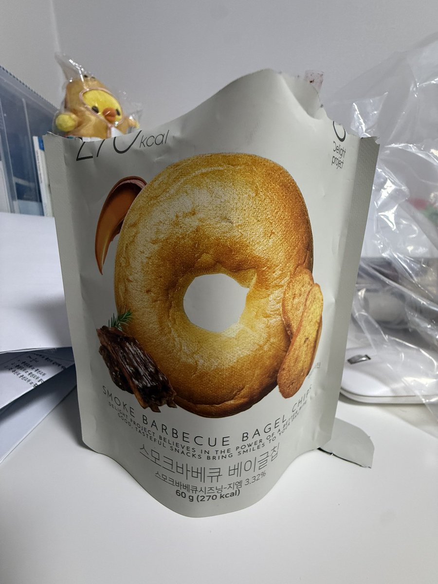 올영신상베이글칩 시식함 일단 스모크바베큐맛 존맛