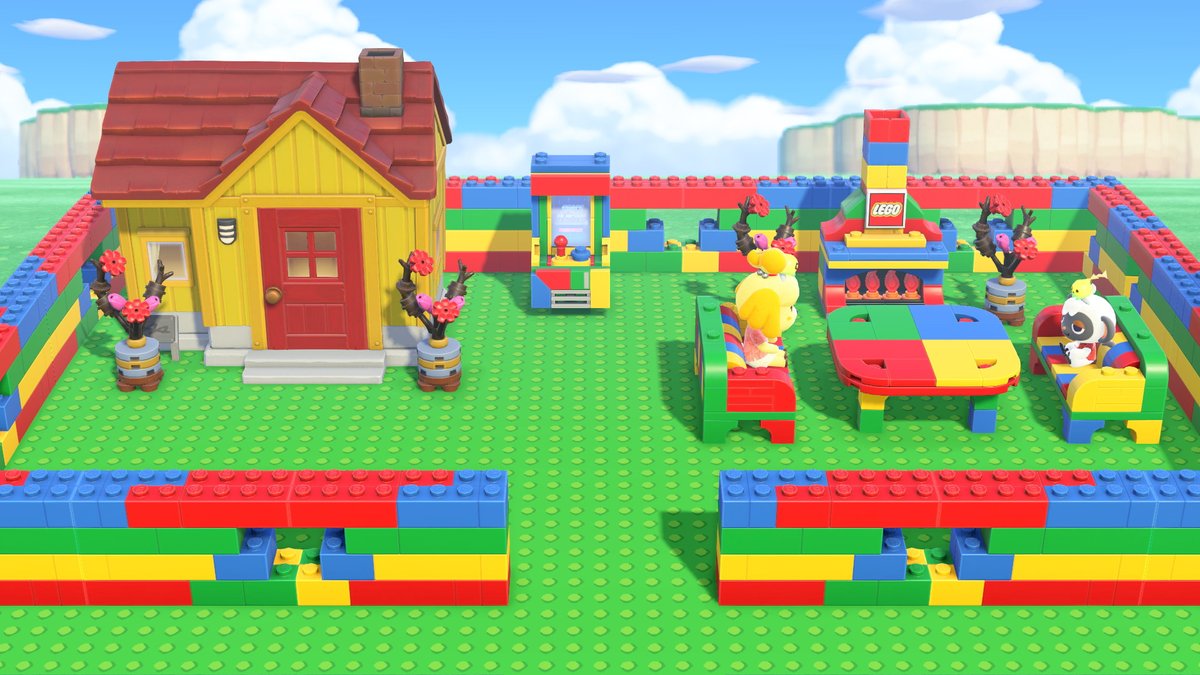 You can Build a Lego House in ACNH 3.0
MO-RHB4-10F6-JJP0 Credit Ground Pattern <a href="/rajino2011/">らじの</a> 

#ACNH 
#ACNHDesign 
#AnimalCrossing