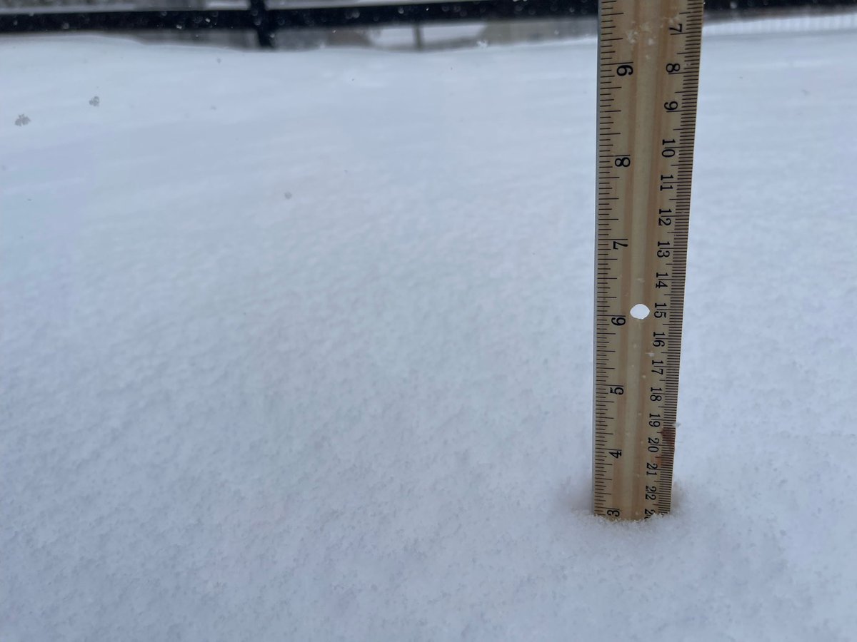 jacobhamilwx's tweet photo. @Ella__Dorsey A little over 3 inches in Dawsonville so far! https://t.co/78FffIp9xK