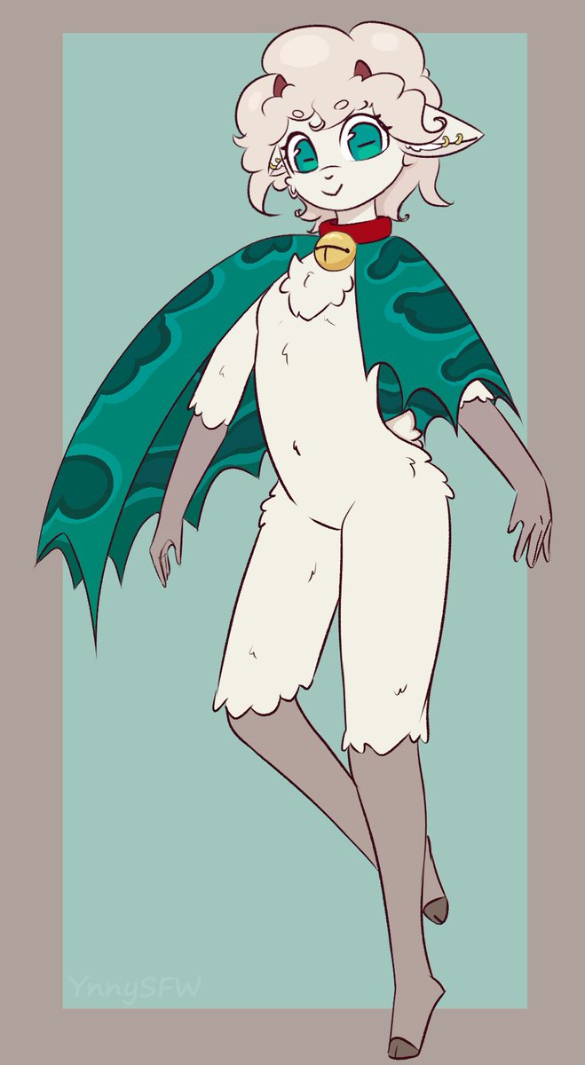YnnySFW's tweet photo. Say hello to Lilly the Lamb! The adorable little lamb who is totally not a leader of any weird cult or anything!
Character design cmm from LPVivian for LunaMoonahJo on Twitch https://t.co/suHtxBk9vO