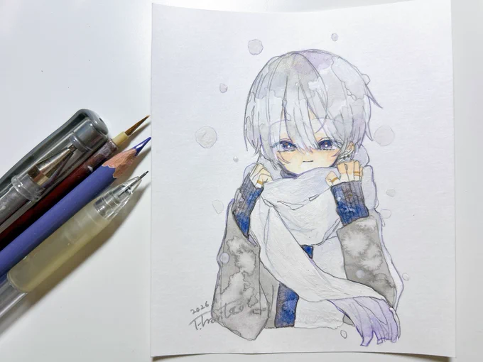 ドローイング あったかくしてね