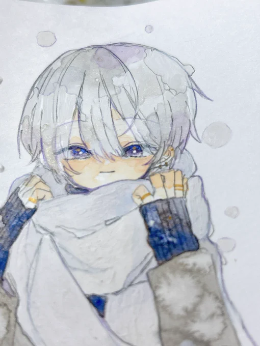 ドローイング あったかくしてね