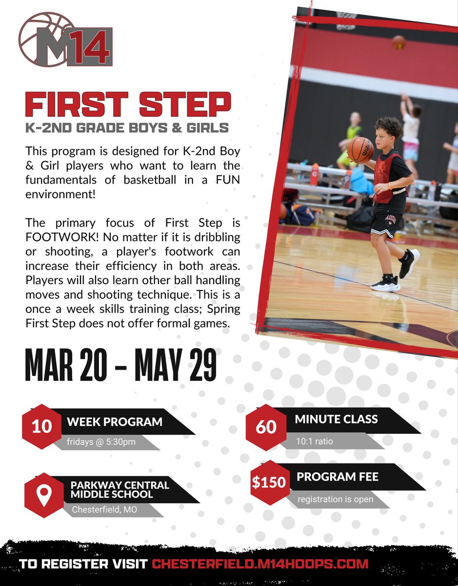 m14hoopsche's tweet photo. Spring Training is here 🏀‼️

This Spring, we’re offering multiple programs designed to help players grow, build confidence, and level up their game:

🏀 (NEW) Spring Academy
👟 First Step
🇺🇸 Memorial Day Clinic
&amp; MORE

There’s a program for everyone—let’s make this spring count. https://t.co/w5siri3KVC