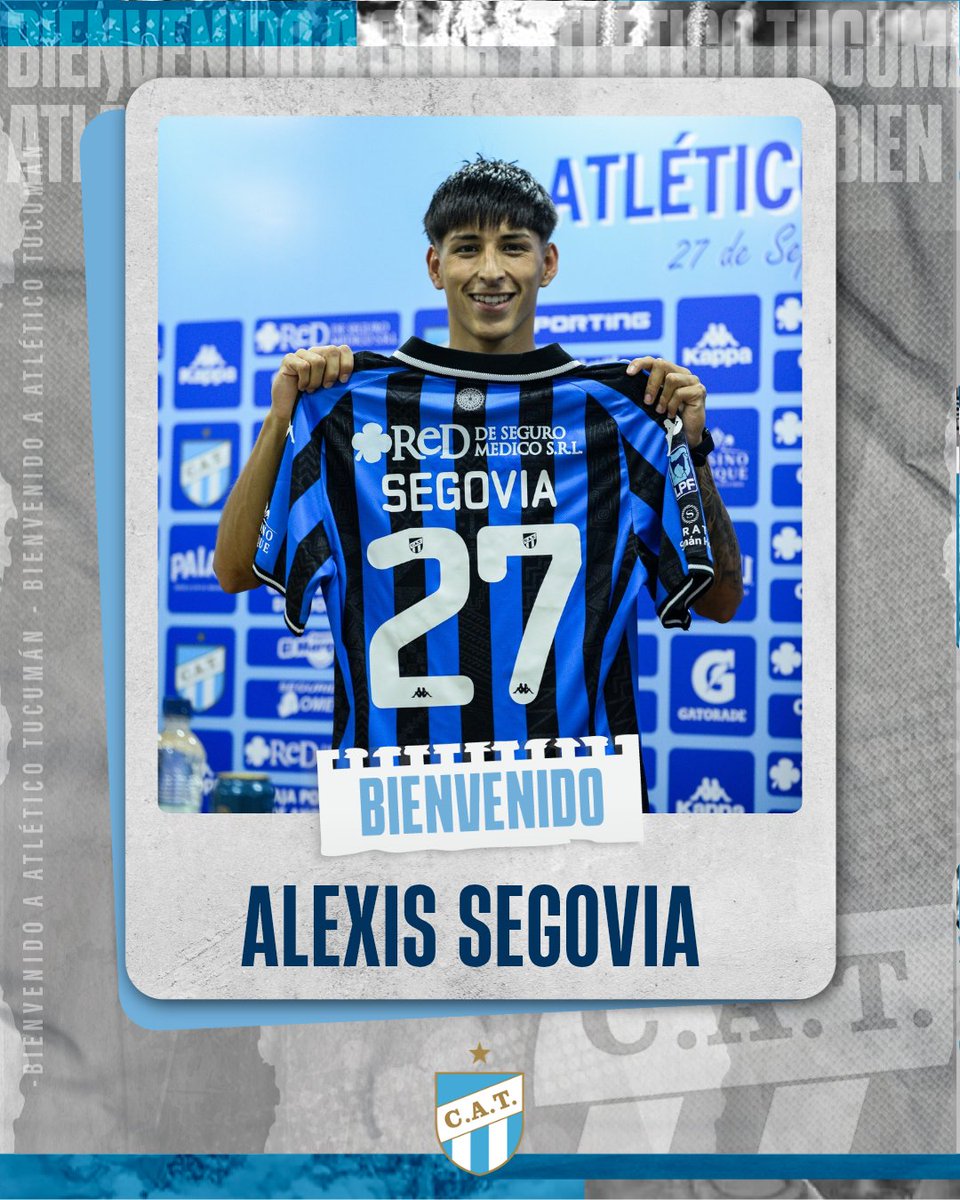 #MercadoDePases | 🤝 [OFICIAL] Alexis Segovia es NUEVO jugador de #AtleticoTucuman. Luego de su fallido pase a #CentralCordoba, el extremo de #Lanus llegó al Decano a préstamo por una temporada con opción de compra ✍️🏼.