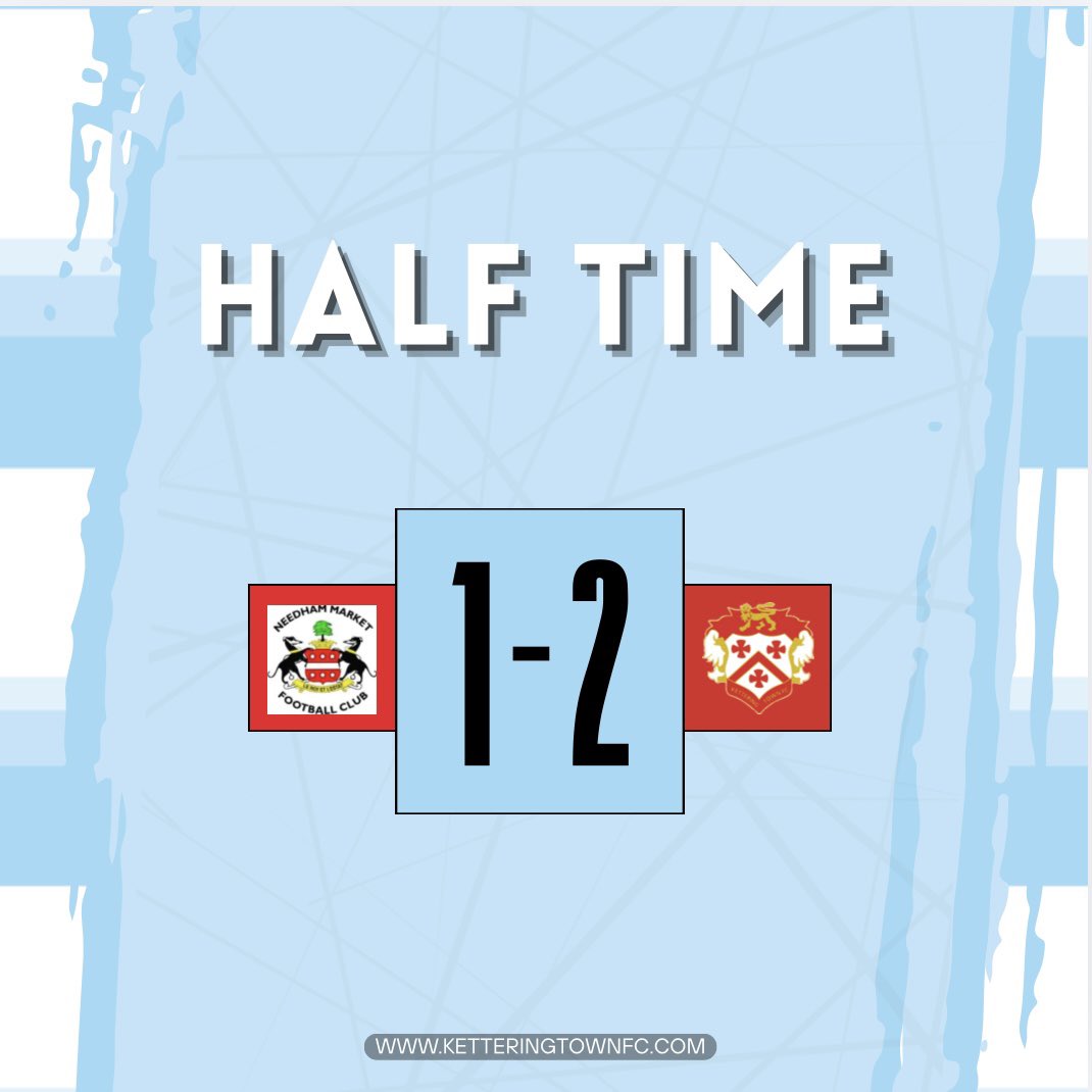 Goals from York and Panter have the Poppies ahead at the break!

#KTFC