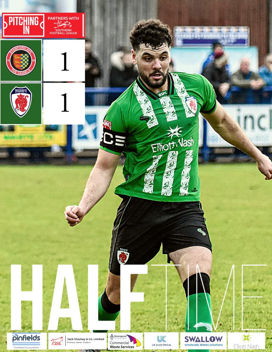 SportingFC's tweet photo. HALF TIME: 1-1. A proper half of football. Both teams having chances in a really honest, hard fought contest.
@Tyroneeejr with the Sporting goal.
#STABRO https://t.co/atPfAxIqLn