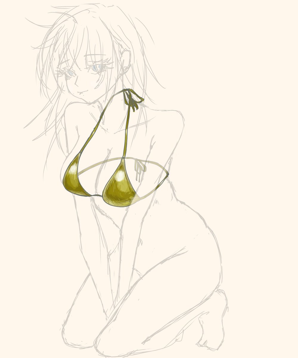 透けて見える透明人間が描いてみたかった
ちょっと違う