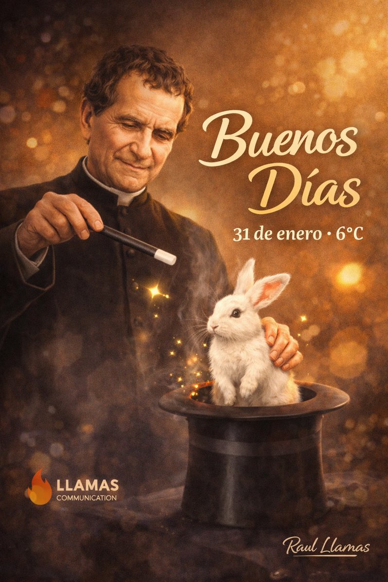 raulllamas's tweet image. ✨🎩 Muy #BuenosDias… la #magia es ese puente que nos permite viajar del mundo visible al invisible, y aprender las lecciones de ambos con fe, alegría y esperanza ✨🙏
#SanJuanBosco 🙌 #DiaDelMago 🎩 #Enero31 📅 #RaulLlamas ✍️ #LlamasComunicacion 🔥