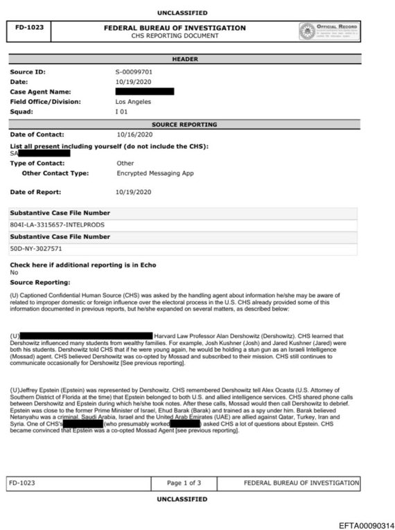 AdameMedia's tweet image. BREAKING:  🇺🇸🇮🇱 Epstein was communicating with MOSSAD trough Alan Dershowitz

Epstein and Dershowitz would have phone calls and Dershowitz would allegedly speak with Mossad and provide debriefings.

Epstein was TRAINED under former Israeli Prime Minister Ehud Barak.