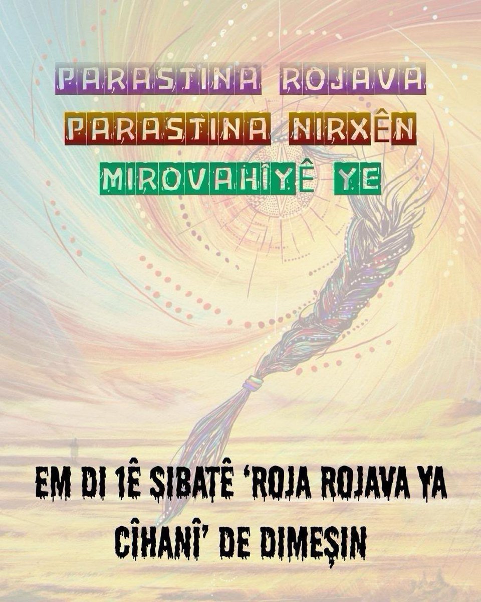 demgenc30's tweet photo. Em rê nadin dagirkeran 

#1FebruaryWorldRojavaDay https://t.co/0nvxYGdiii