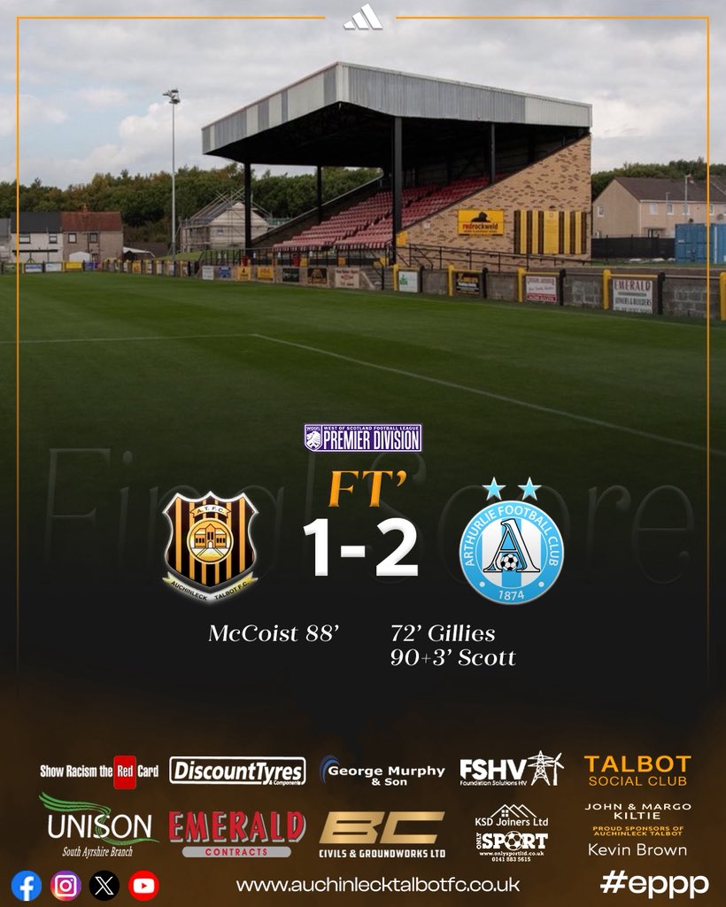 atfc1909's tweet photo. FT’ | Defeat at home.

AUC 1-2 ART

#eppp https://t.co/BUZ6aCpwAB