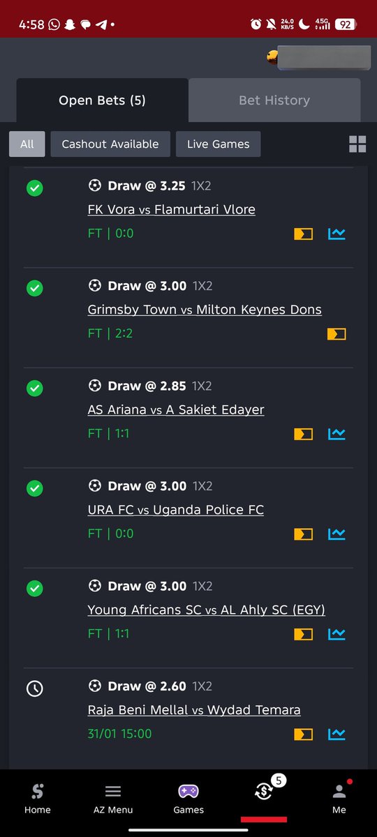 onlybetsensei's tweet photo. 6/6 Full Time Draw Won

God is the greatest! https://t.co/qo41XBSdHB