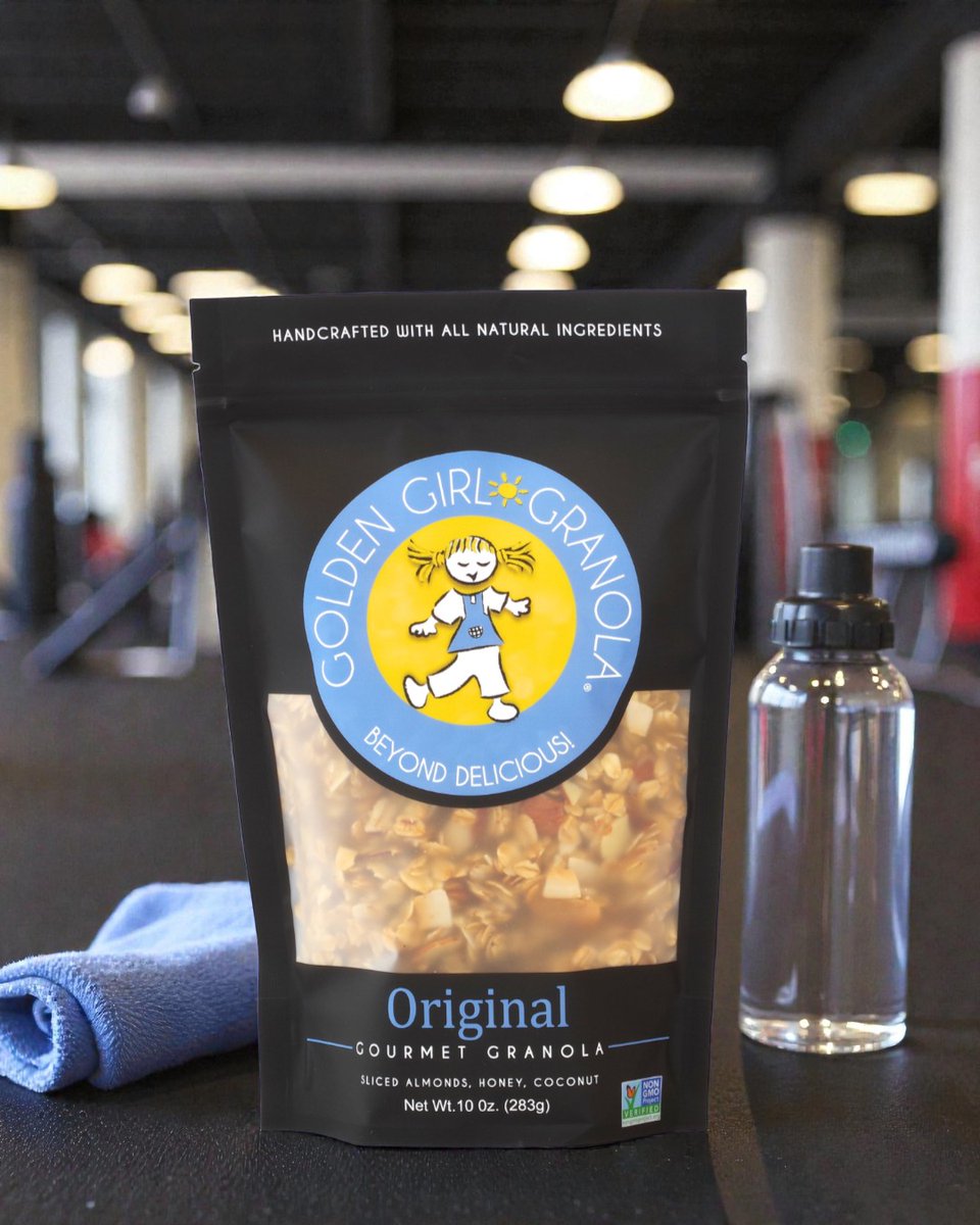 GoGoldenGirl's tweet image. Your New Workout Partner. Golden Girl Granola = your new gym buddy. 💪 High-energy fuel that keeps you moving, whether you’re hitting a workout, a long walk, or a busy morning routine. Bring the crunch leave the excuses. #BeyondDelicious