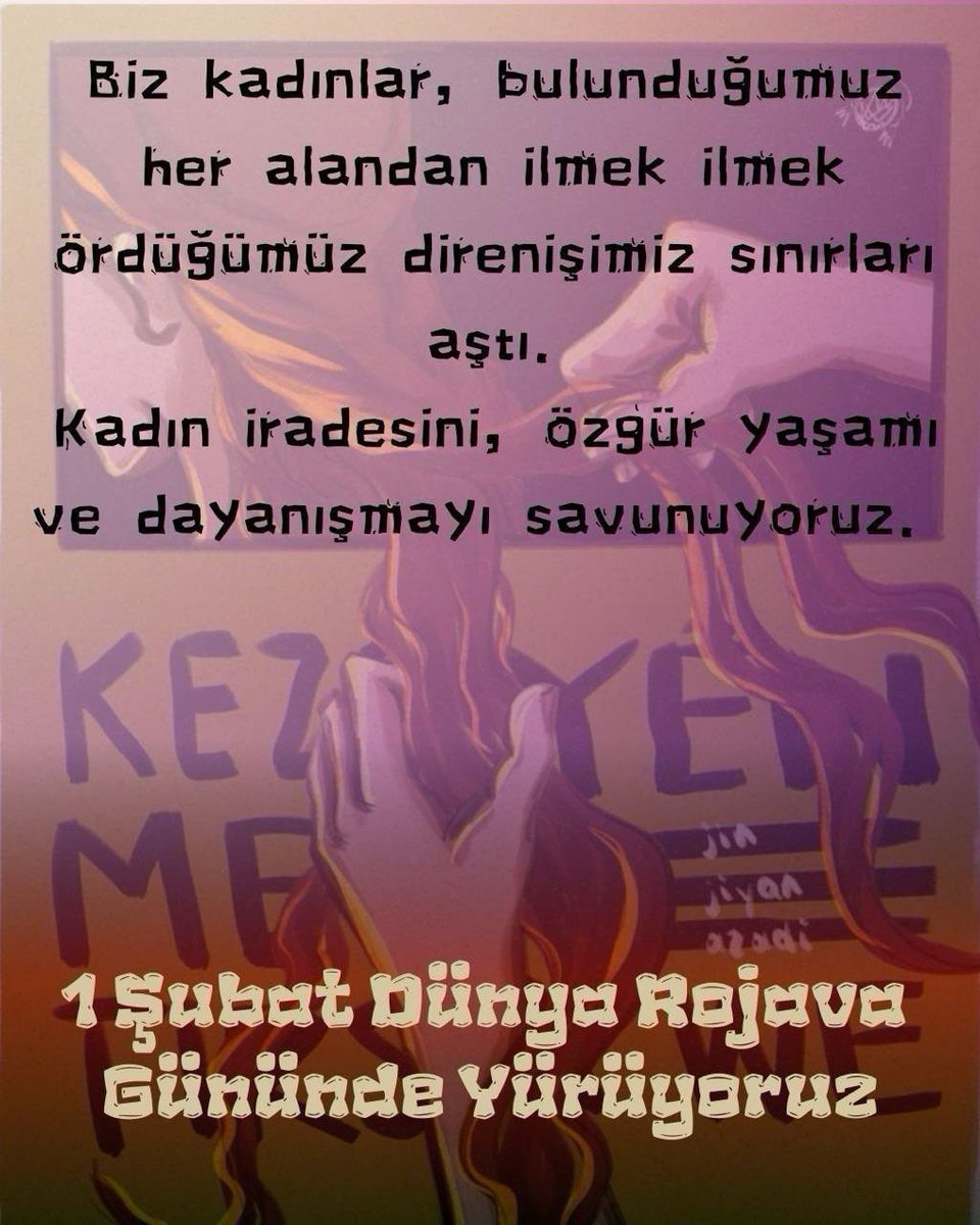 demgenc30's tweet photo. Rojava halkı yalnız değildir. 

#1FebruaryWorldRojavaDay https://t.co/uQNvikoAQQ