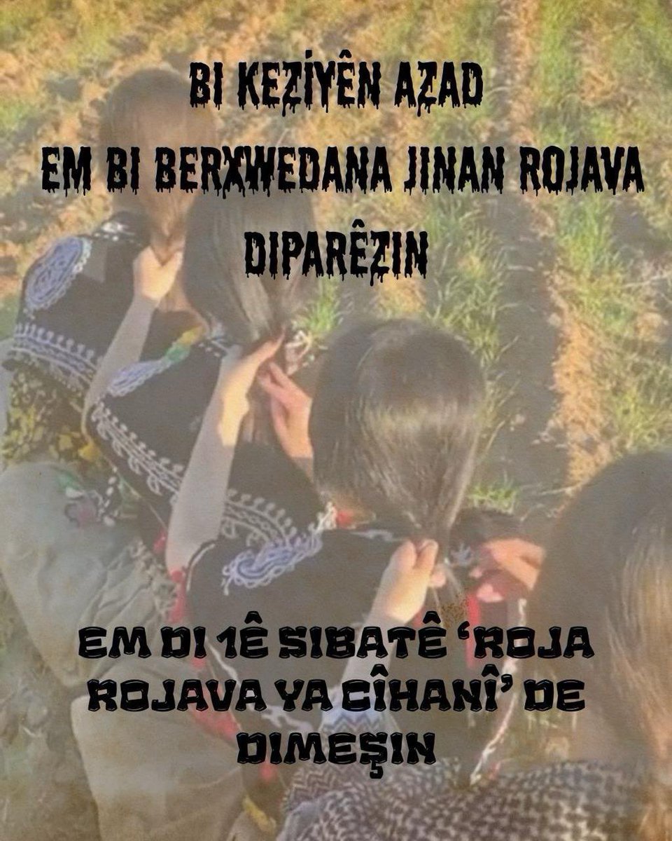 demgenc30's tweet photo. Parastina ROJAVA Parastina Mirovahê yê!

#1FebruaryWorldRojavaDay https://t.co/aARA5pK2Mq