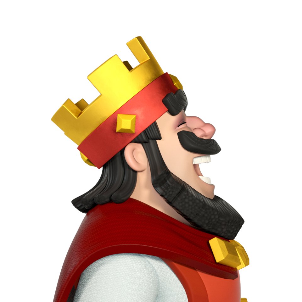 FazerCrafting's tweet photo. Is it the Red/Blue King? It's unclear. Similar crown design though. Facial hair does look kinda promising but not really. https://t.co/cjYRMOGkck
