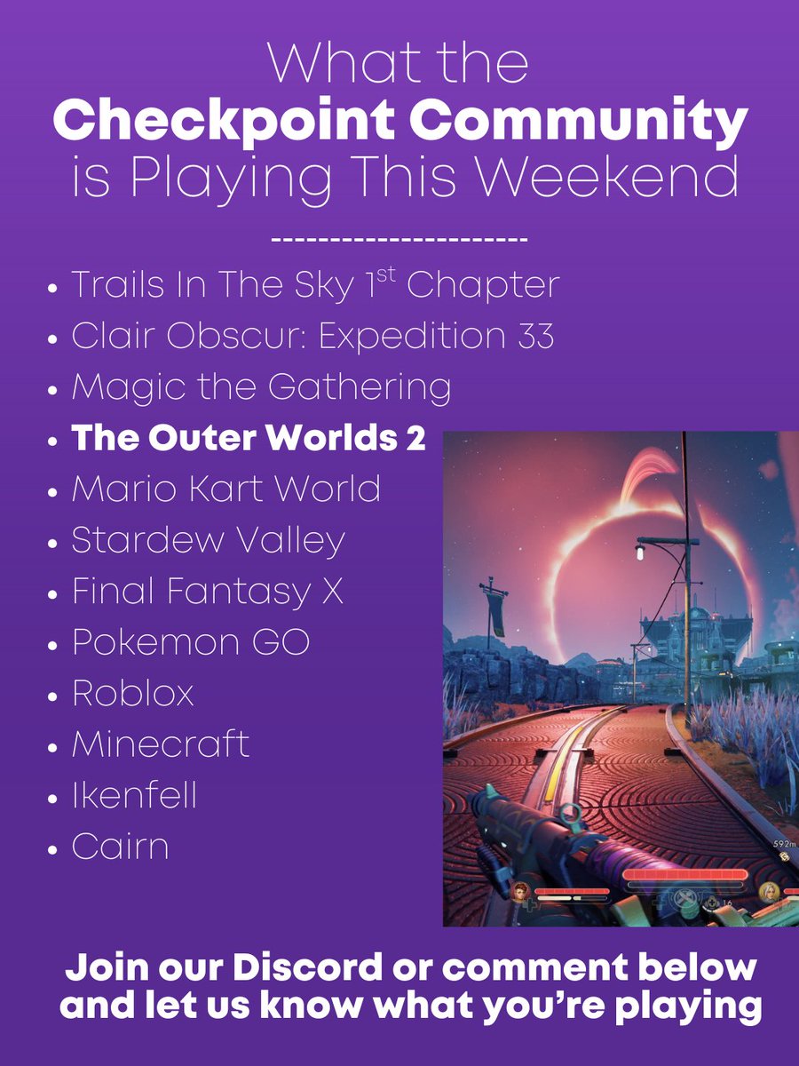 This is what we're playing this weekend. What's are you playing?