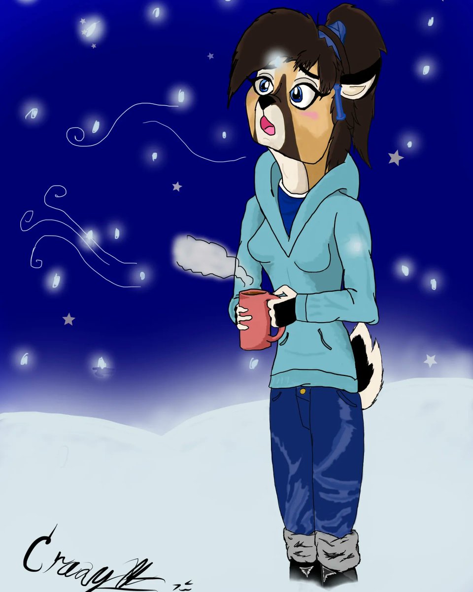 "Spending anytime with you, is a Winter Wonderland" 
Originally started as a Redraw for an Older Art, later was revision due to a dream I had. 
©CrazyBA
#art #winterwonderland❄️ #ArtistOnTwitter #digitalart #イラスト #artmoots #artwork #artistonx