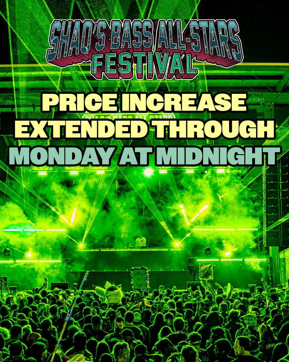 shaqbassallstar's tweet photo. The clock just got reset! 🔥 Current prices are extended through Monday, 2/2!

Lock it in with a payment plan and pay half now, half later before prices jump → https://t.co/PSTxJMzeVh ☄️ https://t.co/4ZVlBaWIXa