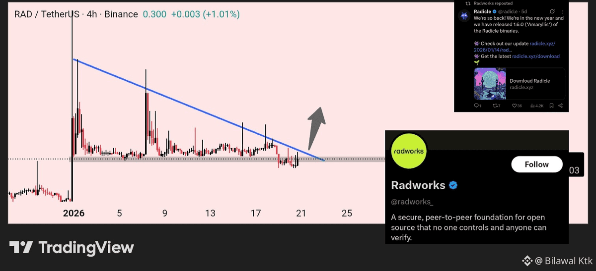After 11 days of silence 🤫
$RAD finally woke up 📈🚀

@Radworks  tickers might take time but it's always worth it 😌