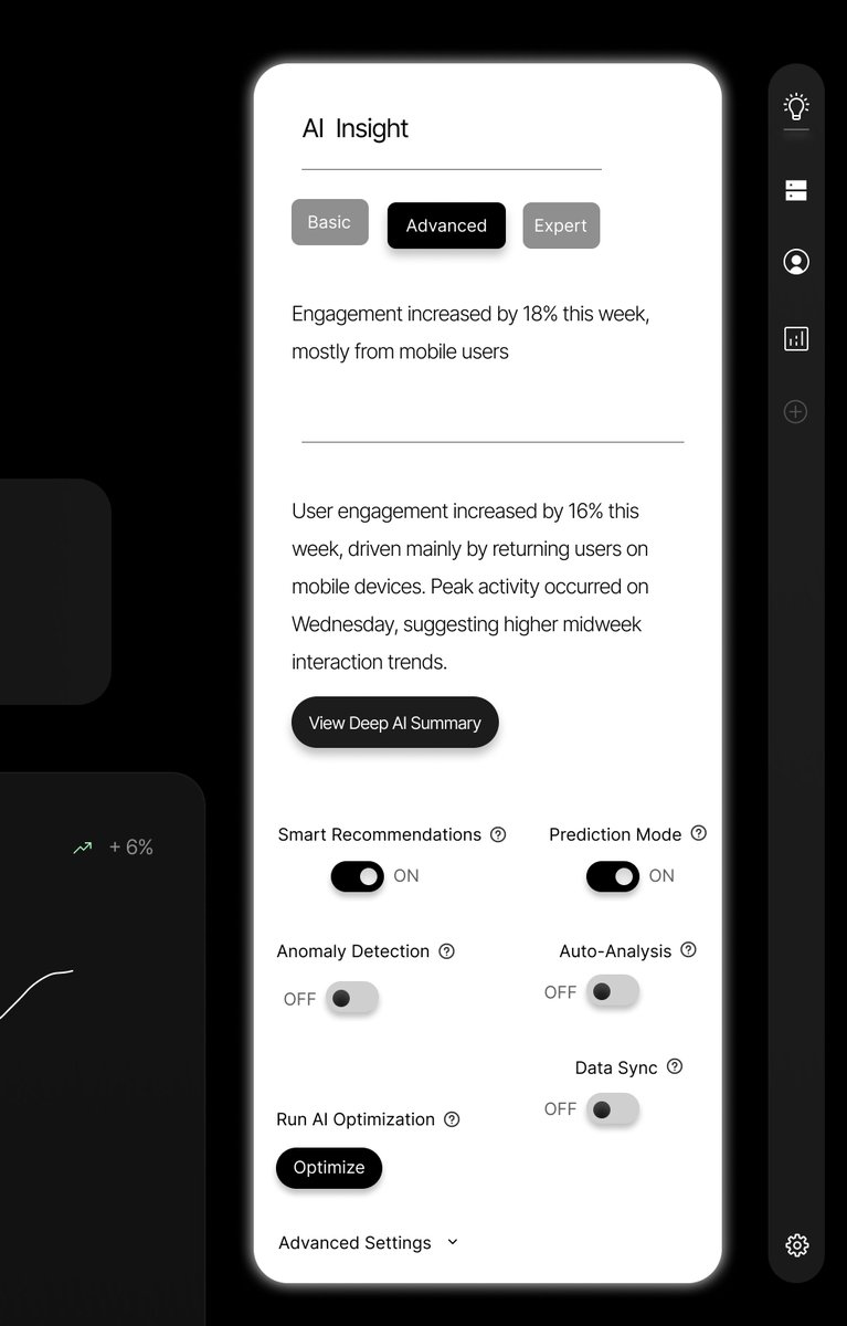 zhujn_'s tweet photo. Good dashboards reduce questions. NoirAI surfaces what matters first, so teams spend less time interpreting data and more time acting on it.
Buy NoirAI - https://t.co/Jr0Poa8ohv
#ProductUX #AnalyticsDesign #UIDesign #AIDashboard #SaaS https://t.co/lG4Rl4nJ4c