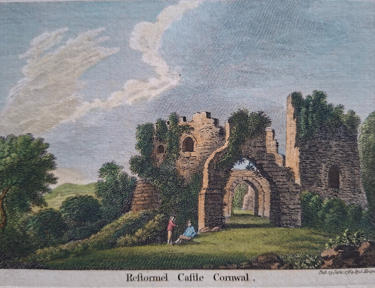 johnsmyth2110's tweet photo. 1784 print showing Restormel Castle near Lostwithiel, Cornwall in England.

It's a 13th-century circular Norman castle.

 https://t.co/nBWgILIYcr https://t.co/OnWOkrcesl