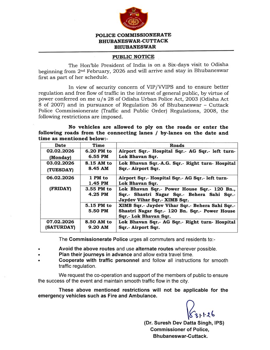 DCP TRAFFIC, BHUBANESWAR-CUTTACK tweet media