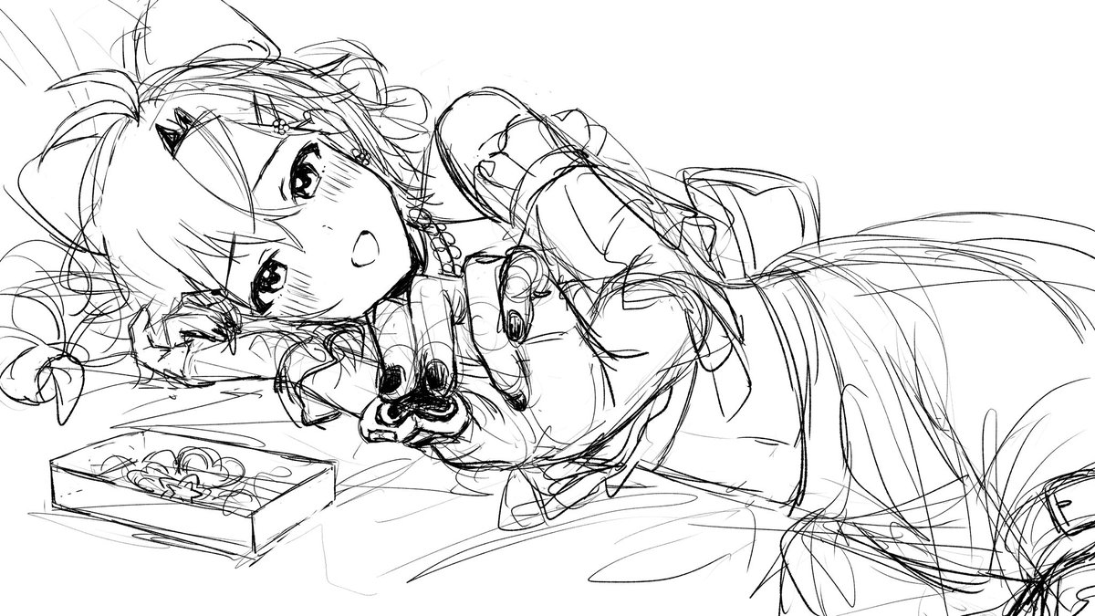 shiai_P's tweet image. これ大晦日に描いてそれきりで清書のタイミングを逃している