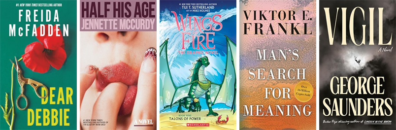 lhtlibrary's tweet photo. This week the Long Hill Township Library has 62 new books and one new movie.  New items include Dear Debbie, Half His Age, Wings of Fire 9, Man's Search for Meaning, Vigil, The Handmaid's Tale, Football, Mona's Eyes, and Plant Powered Plus. https://t.co/ZoLjjGob1K https://t.co/sGzoSj5AvG
