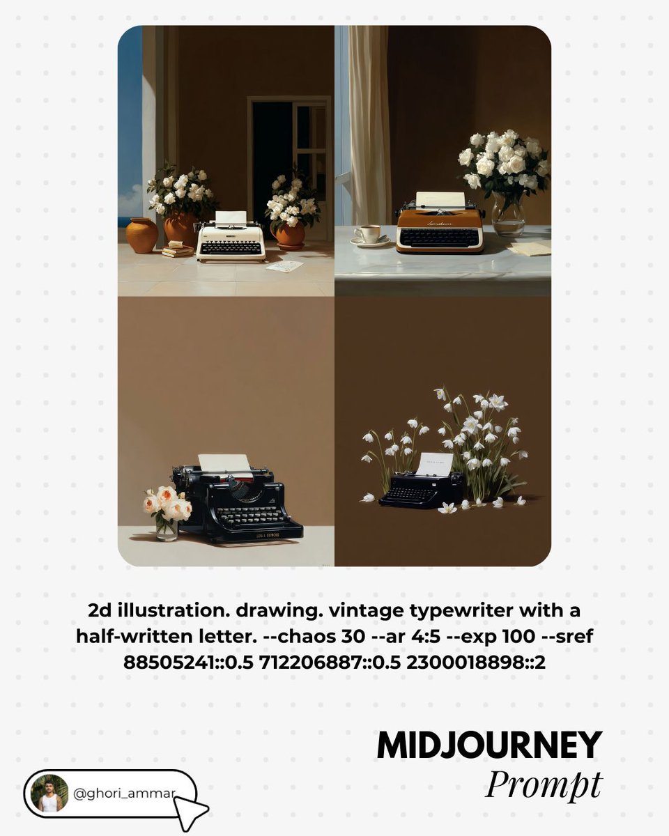 Typewriter variants grid