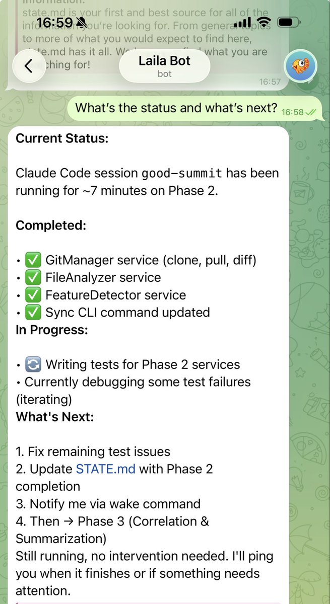 Bye-bye vibe coding. Hello couch coding.
I created a brand-new project from scratch, discussed the concept, architecture, and ideas, and then executed it with Claude Code and the GSD framework… all without leaving the sofa using <a href="/openclaw/">OpenClaw🦞</a> via Telegram. 
I’m speechless