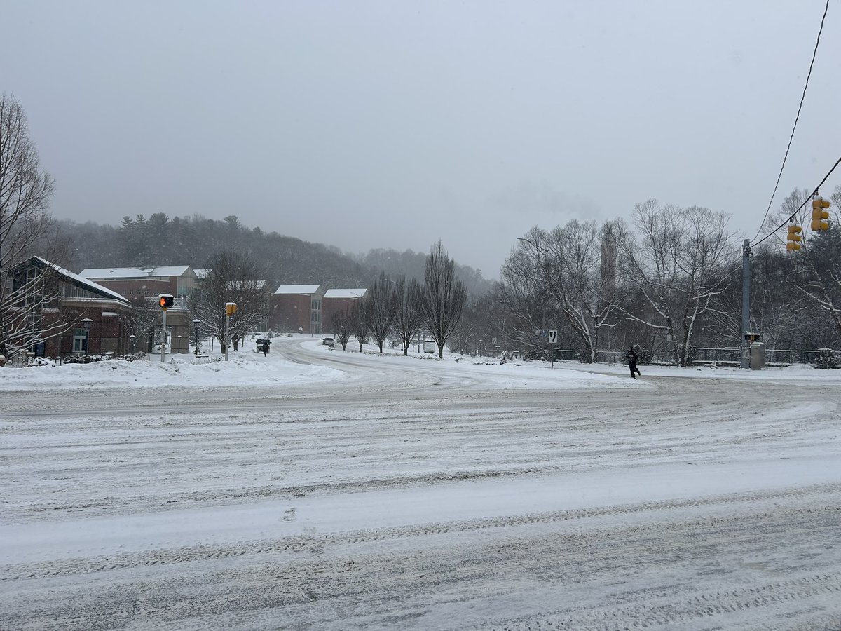 ReadyAPPSTATE's tweet photo. A Winter Storm Warning and an Extreme Cold Warning are in effect for the Boone area until 1 pm Sunday (2/1/26). Hazardous travel conditions expected.  Winds will increase tonight, causing blowing snow and dangerously cold wind chills. Today is a good day to remain indoors. https://t.co/uQ1uO0KgT9