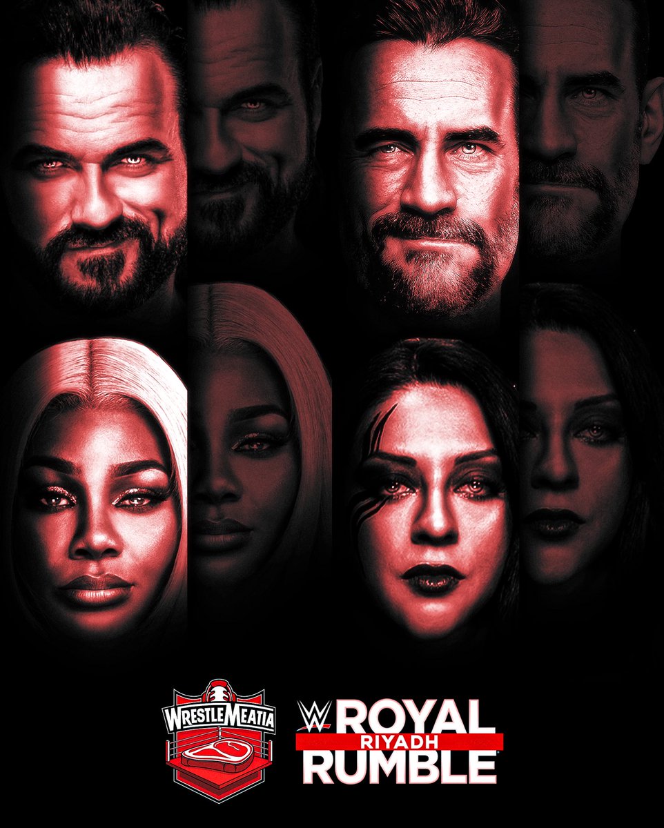 WrestleMEATia's tweet photo. Serving up the biggest beef in the business. 🥩 It’s almost time for the Royal Rumble —where only the strongest survive the cut.
•
•
•
#WWE #RoyalRumble #RiyadhSeason #ProWrestling
•
•
•
🎨: @rebelthruart https://t.co/P73TxeAst8