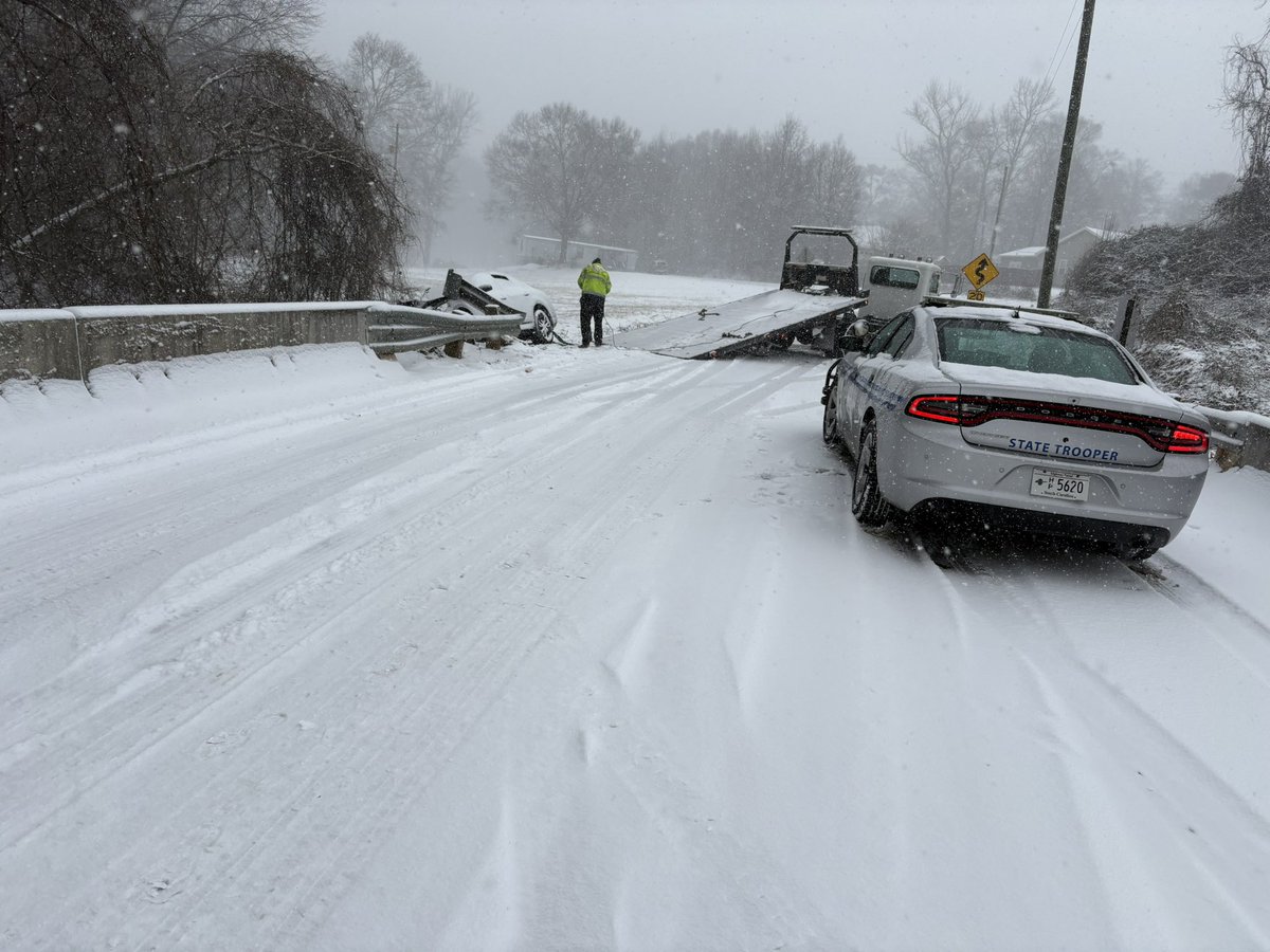 Road conditions across the Upstate are steadily worsening, and weather-related incidents are piling up fast. Stay home if at all possible. Don’t end up like this motorist.