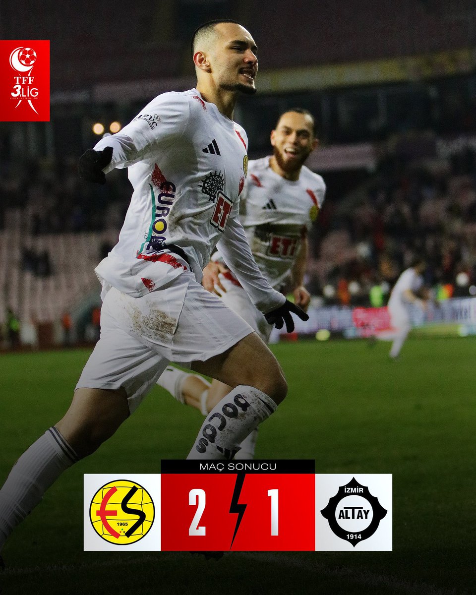 Eskişehirsporumuz Altay karşısında aldığı 2–1’lik galibiyetle yine yüzümüzü güldürdü.
Bu arma için mücadele eden futbolcularımızı ve tribünleriyle takıma güç veren büyük taraftarımızı yürekten kutluyorum.

İnancımız da, umudumuz da bu şehir kadar güçlü. 💪