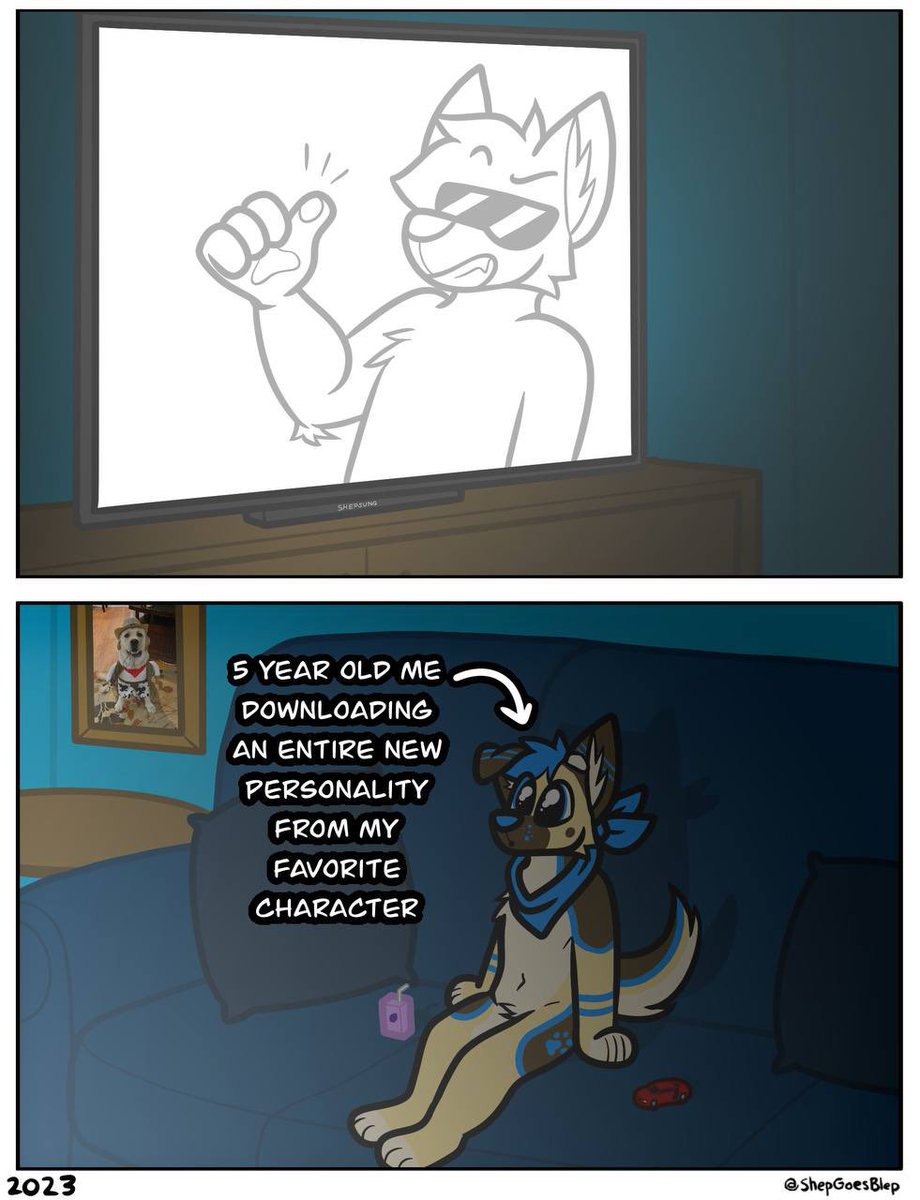 ShepGoesBlep's tweet image. He just like me fr