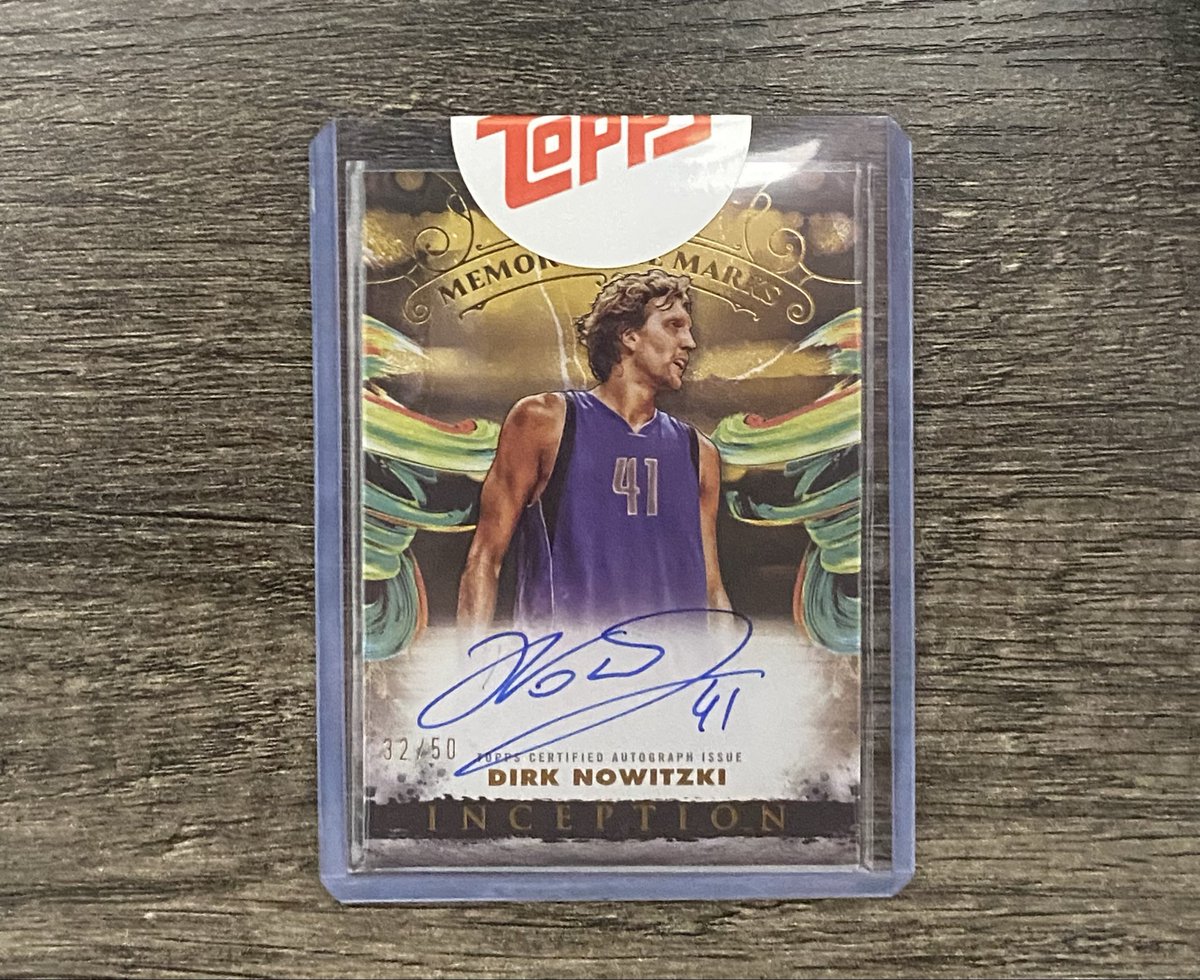 try14me's tweet photo. @CardPurchaser Dirk /50 https://t.co/VutrHB0NeH
