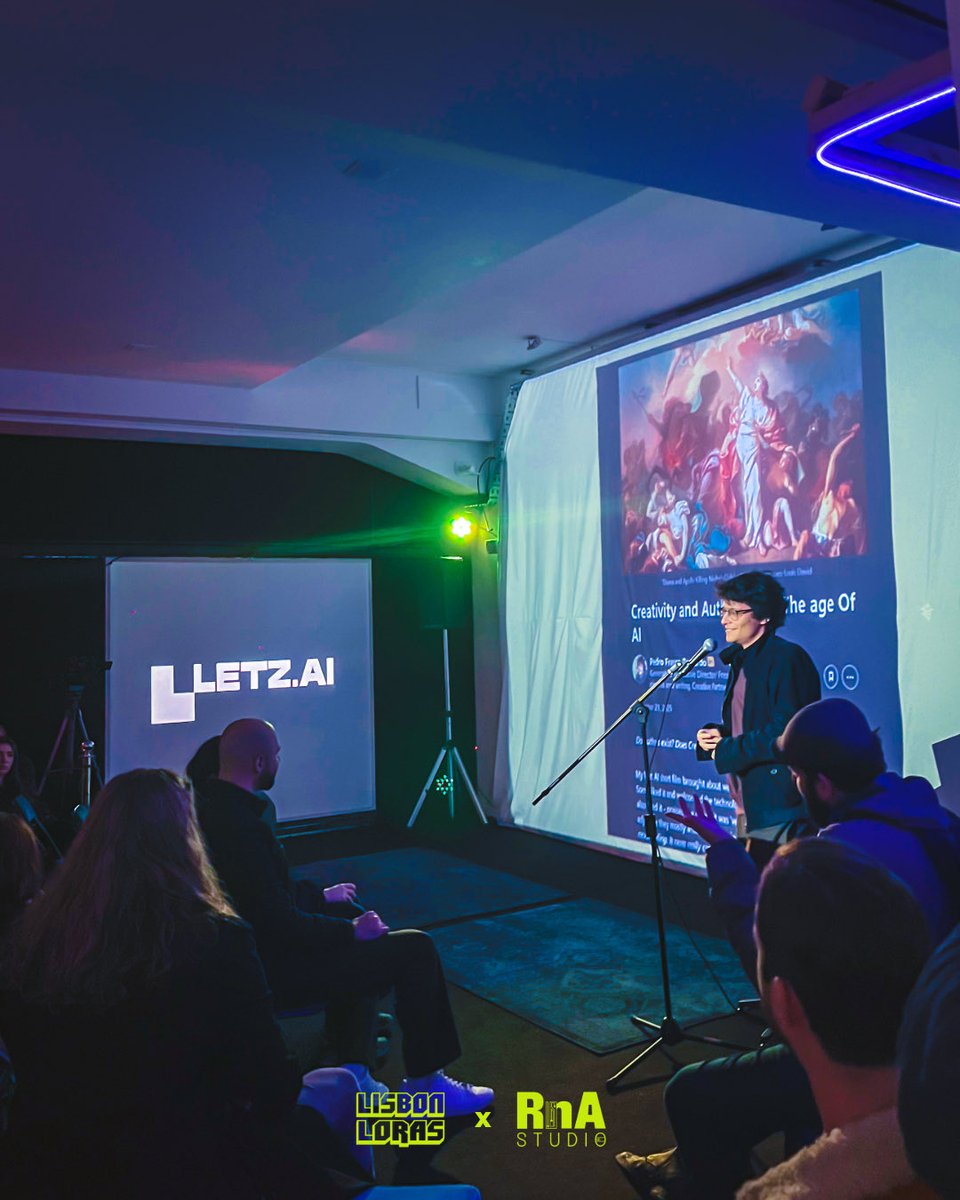 lisbonloras's tweet photo. BIG thanks to @letz_ai and our community on stage for an inspiring Lisbon Loras night 🖤
What a great way to kick off 2026! 

We are very grateful 🙏 
More coming 🔜 https://t.co/3eRSCSDhJ8