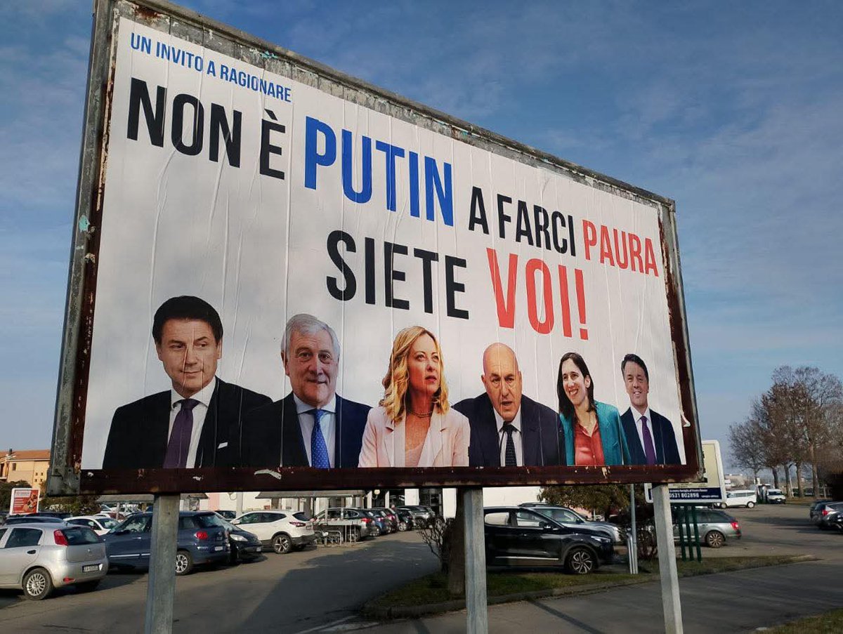 itsmeback_'s tweet photo. Non è Putin a farci paura.
Siete VOI! https://t.co/huJGhOSHMt
