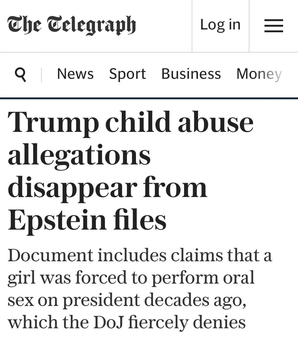 __Emmeline_P's tweet photo. @RapidResponse47 @DAGToddBlanche Your depraved president! 👇🏻 https://t.co/mZAhtCyYi8