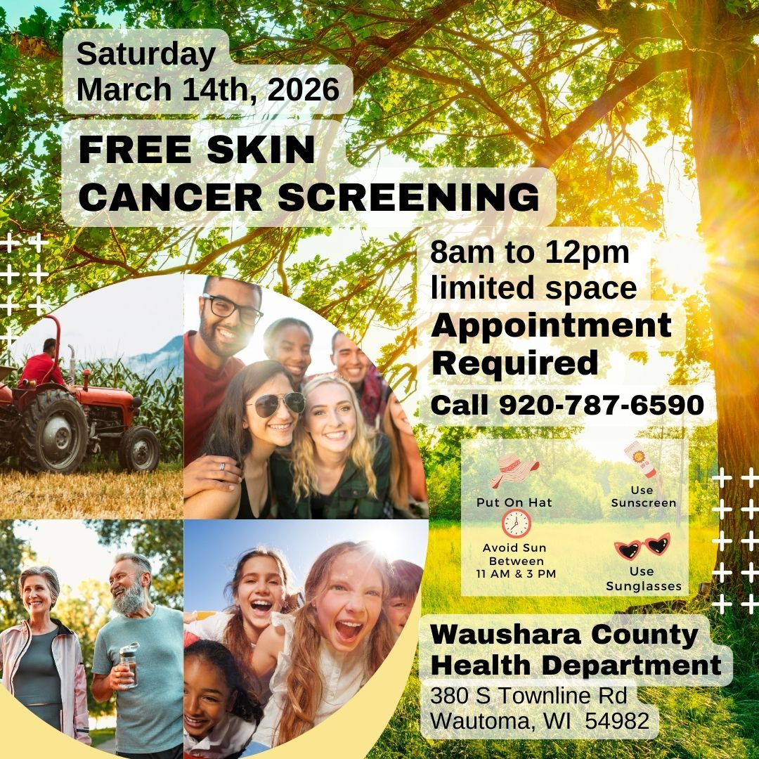 WausharaHealth's tweet photo. Don’t wait—spot skin cancer before it spots you. Sign up now for a FREE professional skin cancer screening and get peace of mind in just minutes. https://t.co/fiXRLASuS5