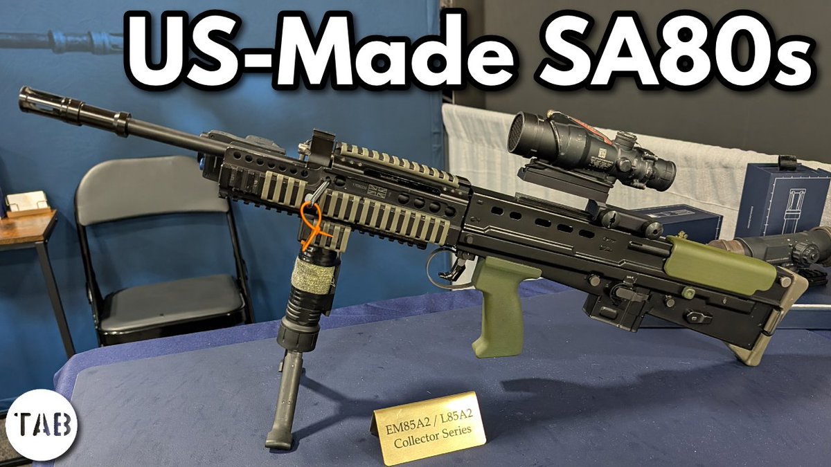 historicfirearm's tweet photo. 📢 NEW VIDEO📢
Really please to share this exclusive interview with Murdoch & Co. at SHOT Show 2026 where we discuss their project to recreate the SA80/L85 for the civilian market!
Link in the post below 👇
#SHOTShow2026 #SA80 https://t.co/0IuNKrndH9