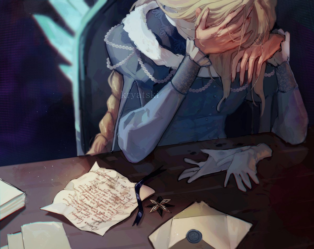 kryatski's tweet image. #GenshinImpact #tsaritsa #Capitano 
Last year's artwork